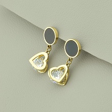 картинка Серьги Фианит 'XUPING' (позолота 18к (лимонная)) от магазина Wolves