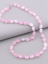 картинка Бусы 'SUNSTONES' Розовый кварц Чешский хрусталь 54 см от магазина Wolves