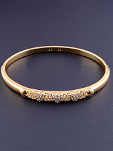 картинка Браслет 'XUPING' Фианит 17 см (позолота 18к) от магазина Wolves