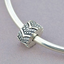 картинка Клипса 'Pandora style' Фианит Серебро(925) от магазина Wolves