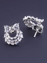 картинка Серьги 'XUPING' Фианит (родий) от магазина Wolves