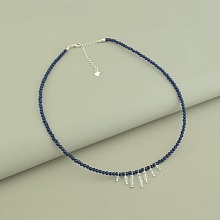 картинка Подвеска 'SUNSTONES' Шпинель Серебро(925) 39 см от магазина Wolves