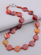 картинка Бусы Сердолик 50 см от магазина Wolves