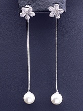 картинка Серьги 'XUPING' Майорка  (родий) от магазина Wolves