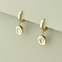 картинка Серьги 'XUPING' Фианит (позолота 18к (лимонная)) от магазина Wolves