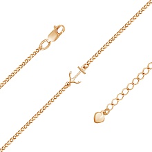 картинка Позолоченный женский браслет с якорем 17 см от магазина Wolves