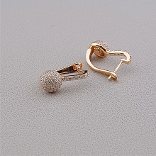 картинка Серьги Фианит 'XUPING' (позолота 18к) от магазина Wolves