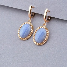 картинка Серьги 'Pataya' Сапфирин (позолота 18к) от магазина Wolves