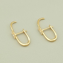 картинка Серьги 'XUPING' Фианит  (позолота 18к) от магазина Wolves