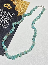 картинка Бусы Амазонит на карабине от магазина Wolves