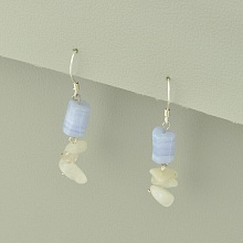 картинка Серьги 'SUNSTONES' Сапфирин Серебро(925) от магазина Wolves