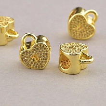 картинка Кулон Фианит 13х10мм (позолота 18к) от магазина Wolves