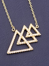 картинка Подвеска 'XUPING' Фианит 45 см (позолота 18к) от магазина Wolves