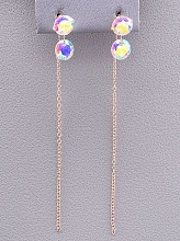 картинка Серьги 'Fashion' Сrystal (позолота 18к) от магазина Wolves