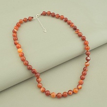 картинка Бусы 'SUNSTONES' Сердолик Серебро(925) 46 см от магазина Wolves