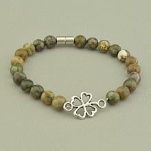 картинка Браслет 'SUNSTONES' Яшма 18 см от магазина Wolves