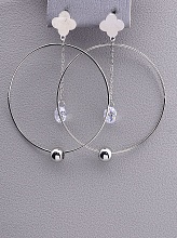 картинка Серьги 'Fashion' Сrystal (родий) от магазина Wolves