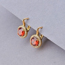 картинка Серьги 'XUPING' Фианит  (позолота 18к) от магазина Wolves