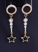 картинка Серьги 'XUPING' Фианит  (позолота 18к) от магазина Wolves