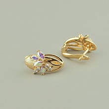 картинка Серьги Фианит 'XUPING' (позолота 18к) от магазина Wolves