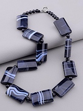 картинка Бусы Агат Чешский хрусталь 50 см от магазина Wolves