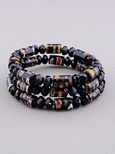 картинка Браслет Муранское стекло Чешский хрусталь 50 см от магазина Wolves