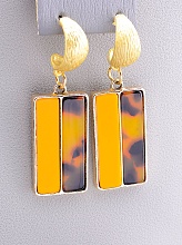 картинка Серьги Эмаль Эмаль 'FJ' от магазина Wolves