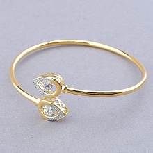 картинка Браслет 'XUPING' Фианит 17 см (позолота-родий) от магазина Wolves