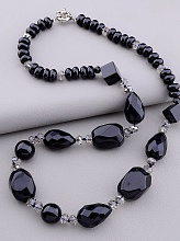 картинка Бусы Агат Чешский хрусталь 64 см от магазина Wolves