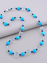 картинка Бусы Бирюза Чешский хрусталь Агат 60 см от магазина Wolves