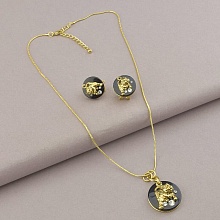 картинка Подвеска+Серьги 'Abella' Фианит 46 см от магазина Wolves