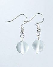 картинка Элитные Серьги Опал (снежный) №2 от магазина Wolves