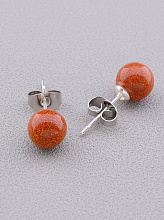 картинка Серьги 'SUNSTONES' Золотой Песок от магазина Wolves