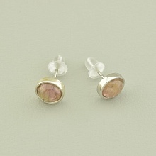 картинка Серьги Турмалин 7х7 (Серебро(925)) от магазина Wolves