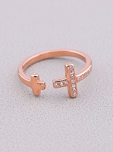 картинка Кольцо 'FJ' Сrystal Бижутерный сплав от магазина Wolves