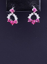 картинка Серьги 'XUPING' Фианит (родий) от магазина Wolves