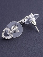 картинка Серьги 'Big Dipper' Фианит (родий) от магазина Wolves