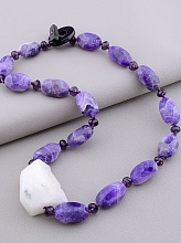 картинка Бусы Аметист Горный хрусталь Чешский хрусталь 55 см от магазина Wolves