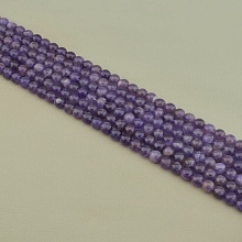 картинка Нитка из Аметиста, фиолетовая, Без замка 39 см 8.5 мм от магазина Wolves