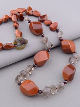 картинка Бусы Золотой Песок Раухтопаз 70 см от магазина Wolves