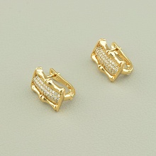 картинка Серьги 'XUPING' Фианит (позолота 18к) от магазина Wolves