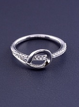 картинка Кольцо 'XUPING' Фианит (родий) от магазина Wolves