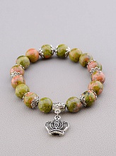 картинка Браслет 'SUNSTONES' Эпидот 18 см от магазина Wolves