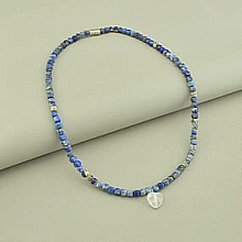 картинка Подвеска 'SUNSTONES' Содалит Горный хрусталь 39 см от магазина Wolves