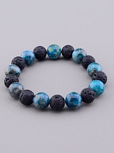 картинка Браслет 'SUNSTONES' Лава Апатит 19 см от магазина Wolves