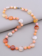 картинка Бусы 'SUNSTONES' Сердолик Агат 50 см от магазина Wolves