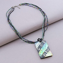 картинка Подвеска Галиотис Бисер Перламутр 46 см от магазина Wolves