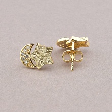 картинка Серьги 'XUPING' Фианит (позолота 18к) от магазина Wolves