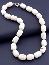 картинка Бусы Кахолонг 45 см от магазина Wolves