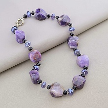 картинка Бусы Аметист Чешский хрусталь 49 см от магазина Wolves